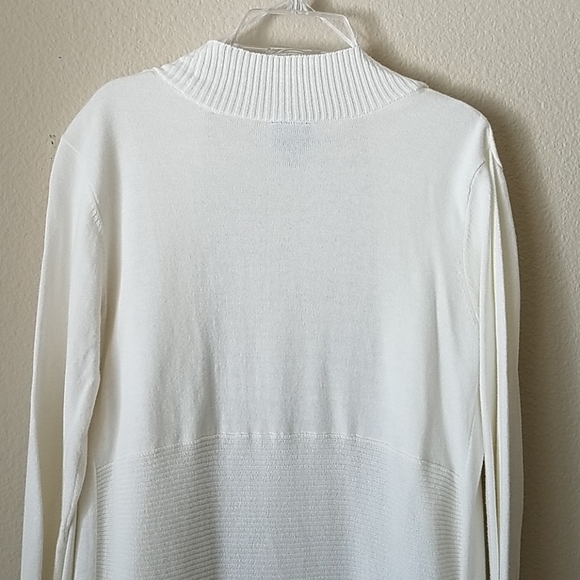 Worthington Small Tall Open Off-White Cardigan - Picture 4 of 7